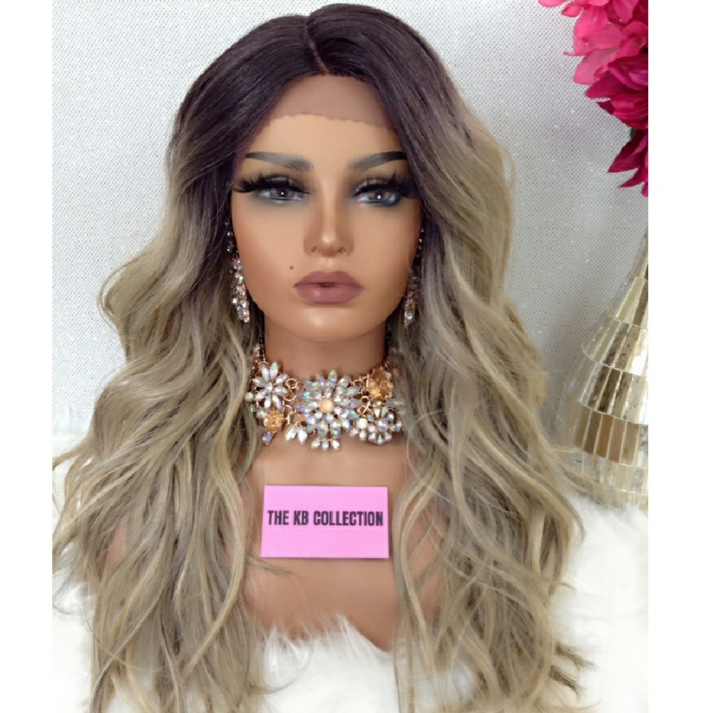 SWISS LACE FRONT WIG MIDDLE PART - Picture 2 of 3
